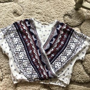 Chloe & Katie Aztec Crop Top